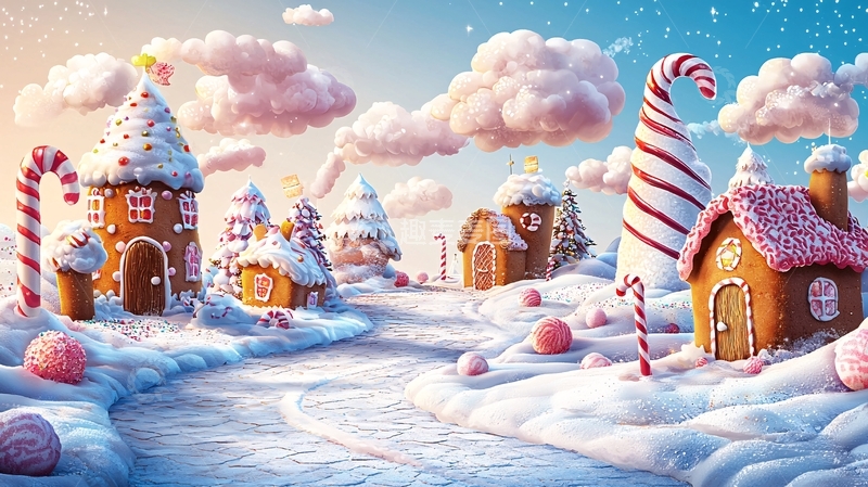 高清大图下载【趣麦麦图】糖果屋