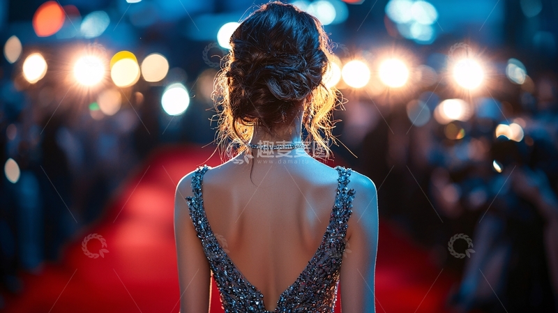 高清大图下载【趣麦麦图】红毯女星背影