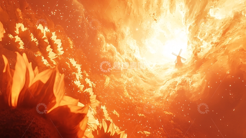 高清大图下载【趣麦麦图】火焰风暴
