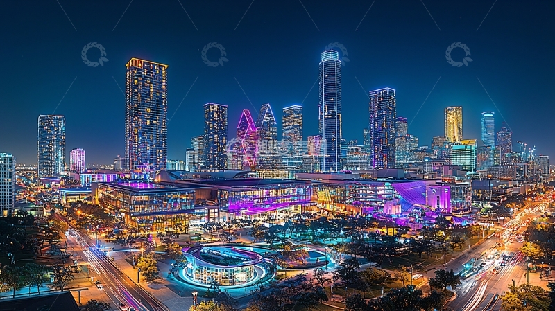 高清大图下载【趣麦麦图】夜景城市风光