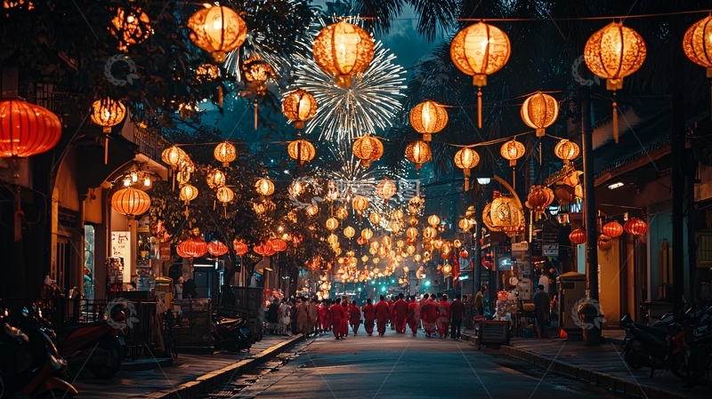 高清大图下载【趣麦麦图】越南街头夜景