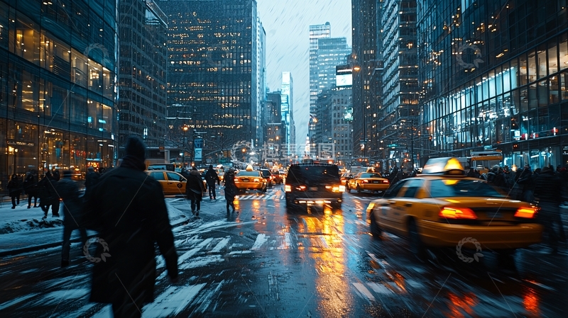 高清大图下载【趣麦麦图】纽约夜景