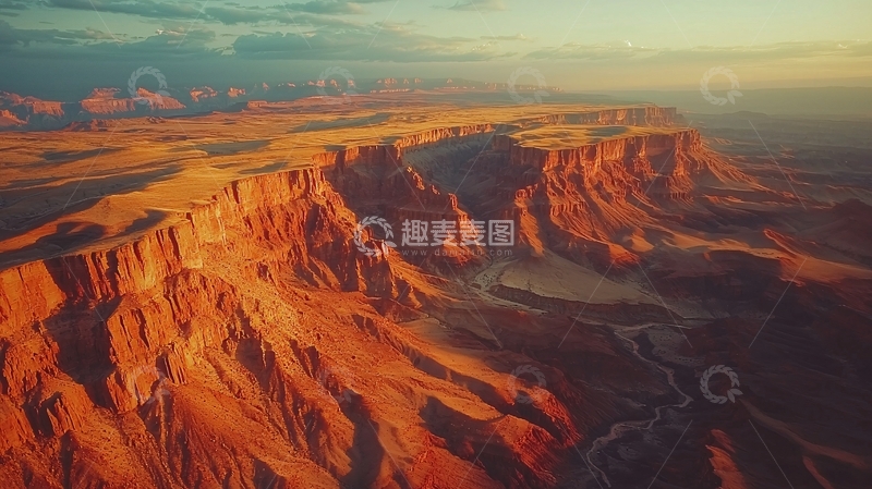 高清大图下载【趣麦麦图】日落时分壮丽峡谷