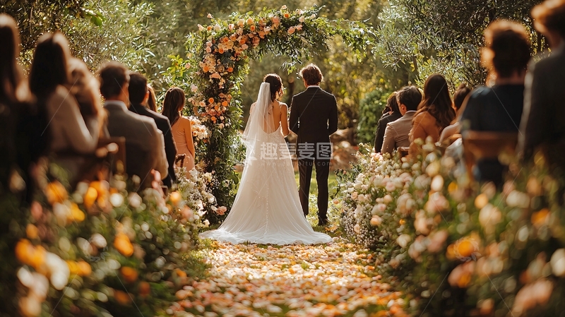高清大图下载【趣麦麦图】户外婚礼仪式