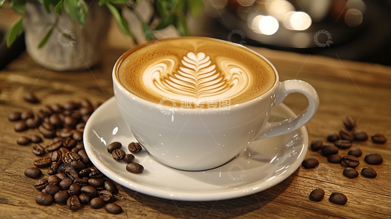 高清大图下载【趣麦麦图】咖啡拉花