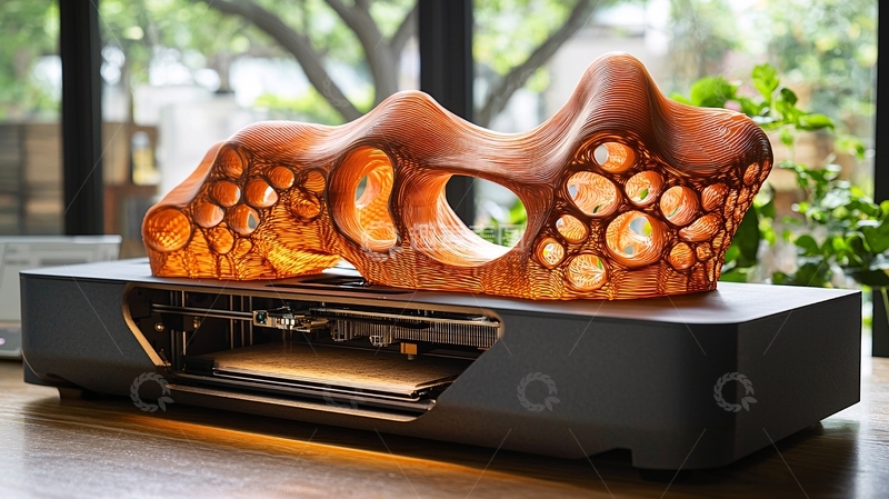 高清大图下载【趣麦麦图】抽象雕塑灯光艺术品