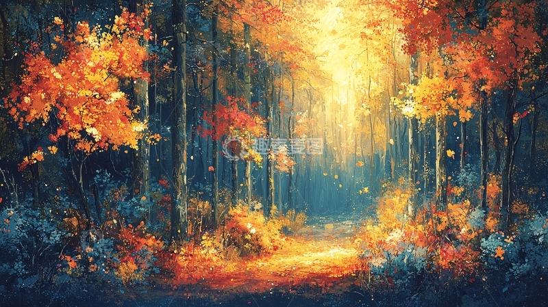 高清大图下载【趣麦麦图】秋日森林
