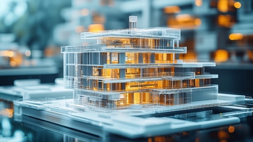 透明建筑模型