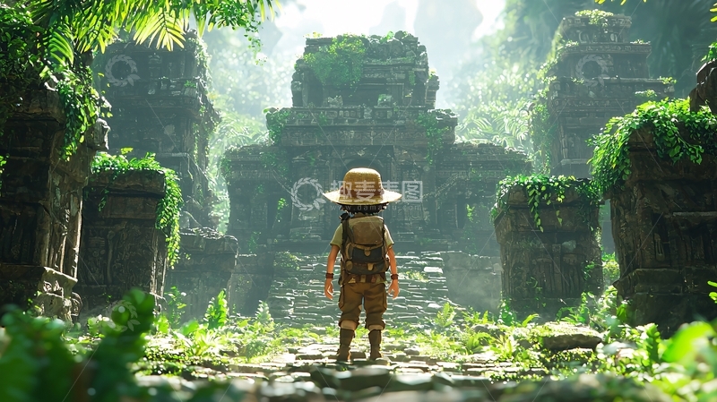 高清大图下载【趣麦麦图】丛林探险家