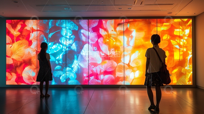 高清大图下载【趣麦麦图】光影艺术装置