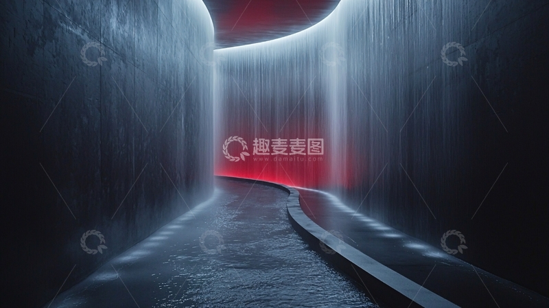 高清大图下载【趣麦麦图】光影水幕通道