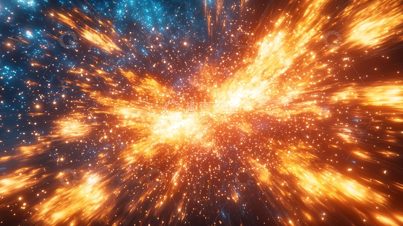 高清大图下载【趣麦麦图】宇宙火焰碰撞