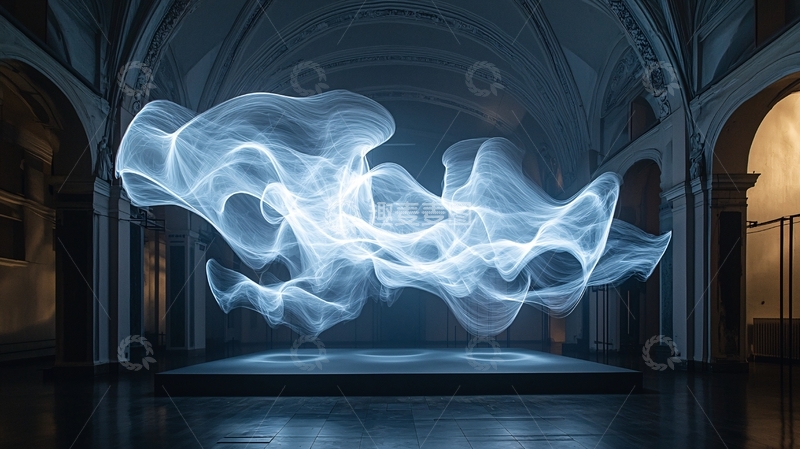 高清大图下载【趣麦麦图】光线雕塑