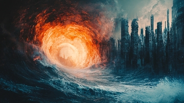 火焰巨浪吞噬城市