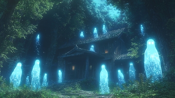 幽暗森林古宅鬼影