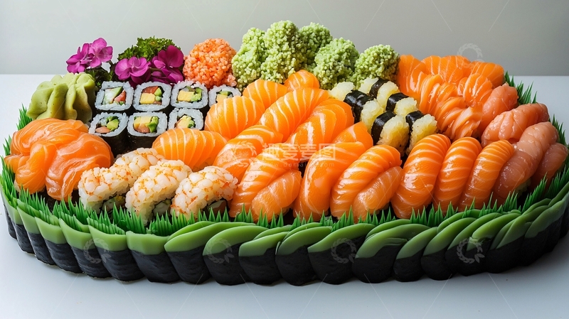 高清大图下载【趣麦麦图】寿司拼盘