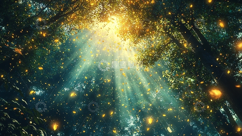 高清大图下载【趣麦麦图】光之森林