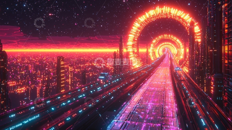 高清大图下载【趣麦麦图】未来都市