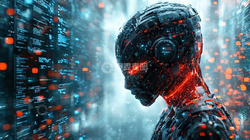 高清大图下载【趣麦麦图】未来感机器人