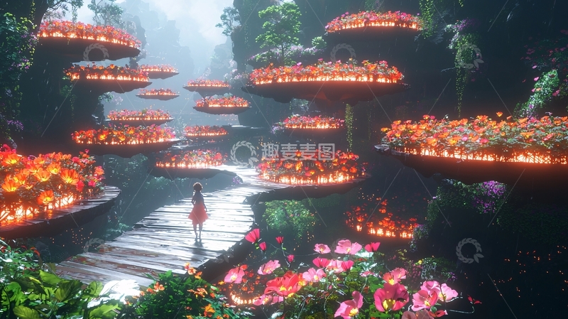 高清大图下载【趣麦麦图】梦幻森林仙境