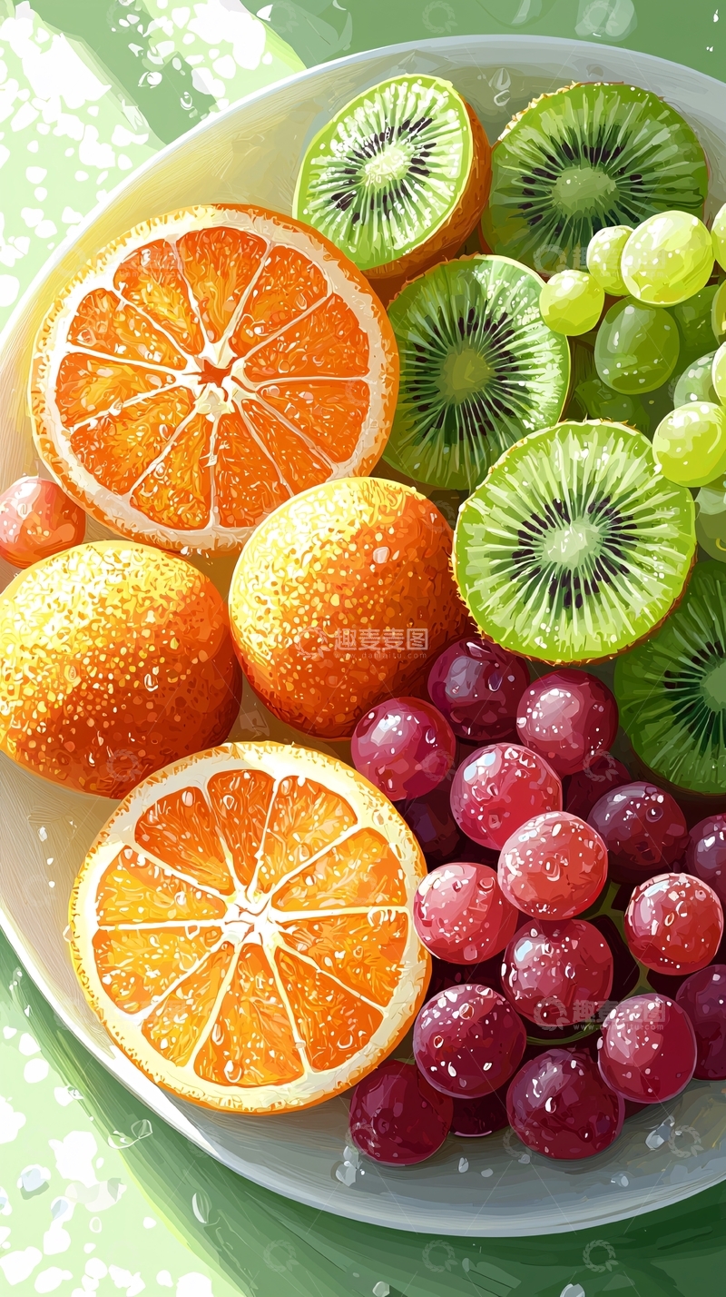 高清大图下载【趣麦麦图】新鲜水果拼盘