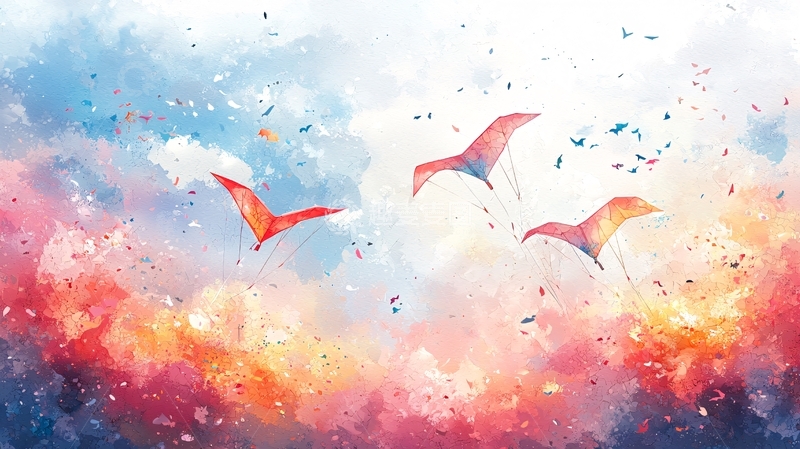 高清大图下载【趣麦麦图】水彩画