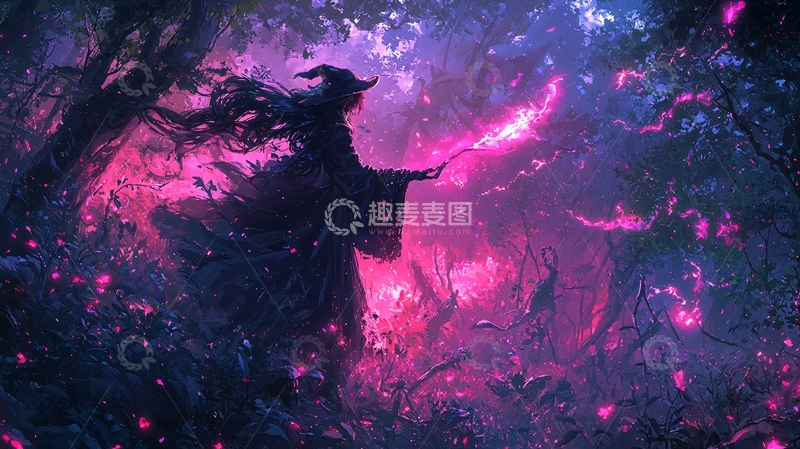 高清大图下载【趣麦麦图】黑暗森林女巫