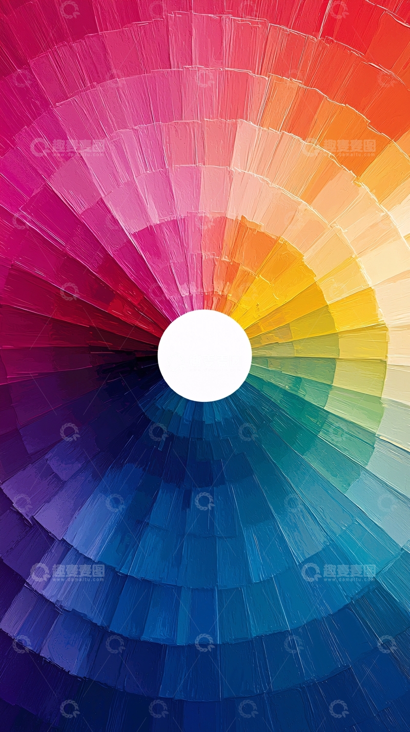 高清大图下载【趣麦麦图】彩色色轮