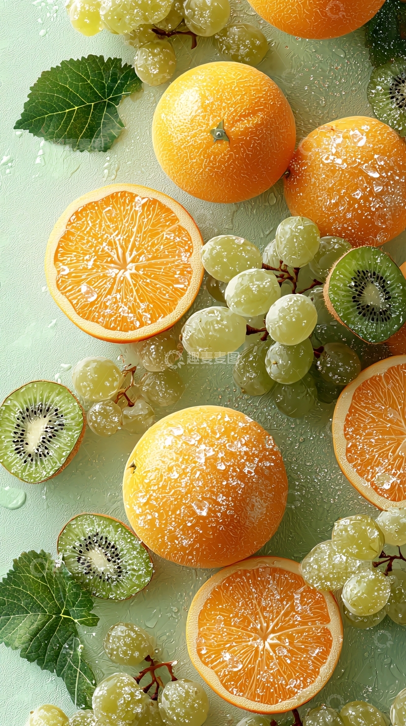 高清大图下载【趣麦麦图】清新水果背景图