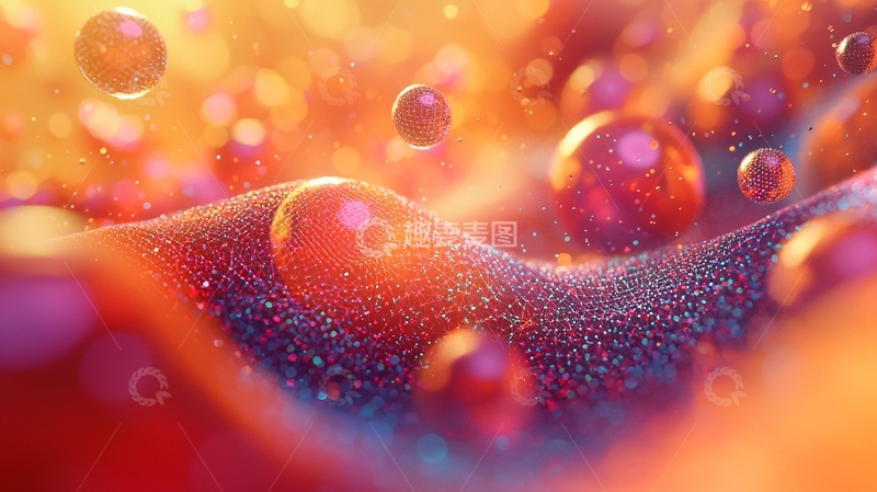 高清大图下载【趣麦麦图】抽象光球