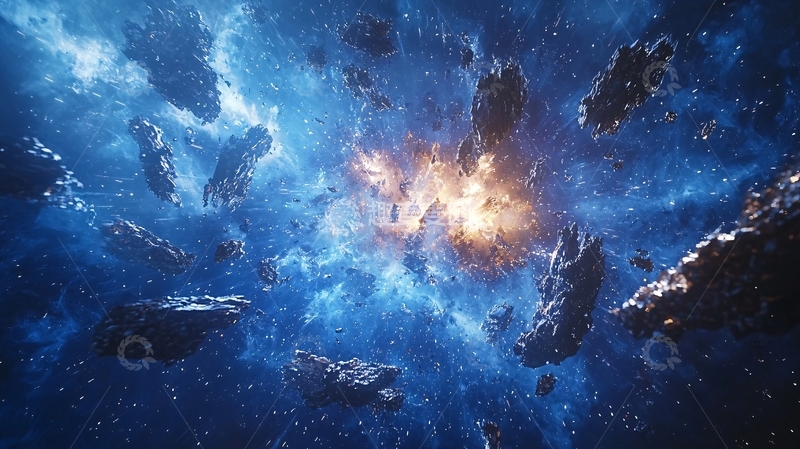 高清大图下载【趣麦麦图】宇宙空间碎片