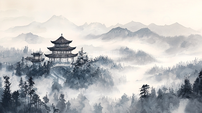 高清大图下载【趣麦麦图】水墨画