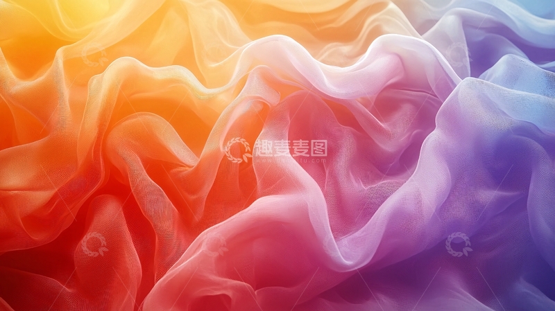 高清大图下载【趣麦麦图】彩色丝绸质感