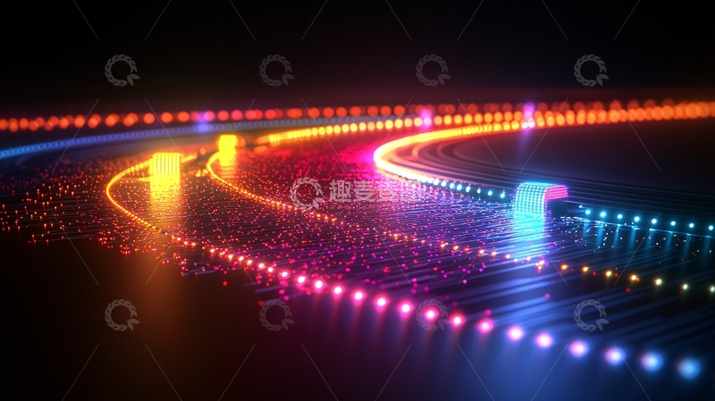 高清大图下载【趣麦麦图】流光溢彩的赛道