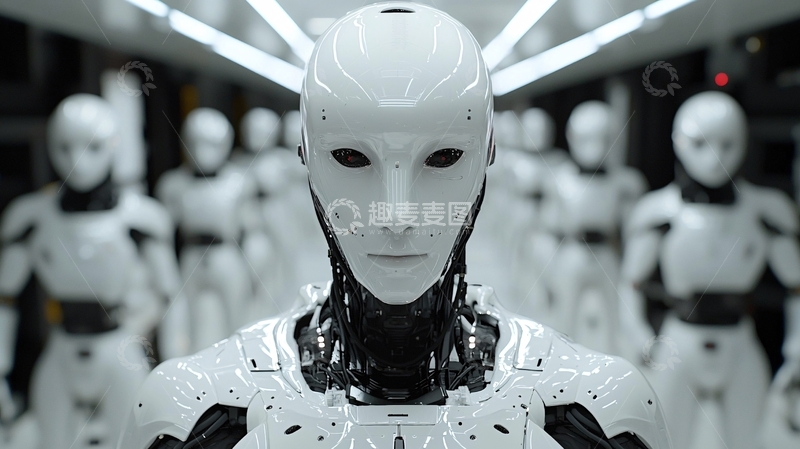 高清大图下载【趣麦麦图】未来科技感机器人