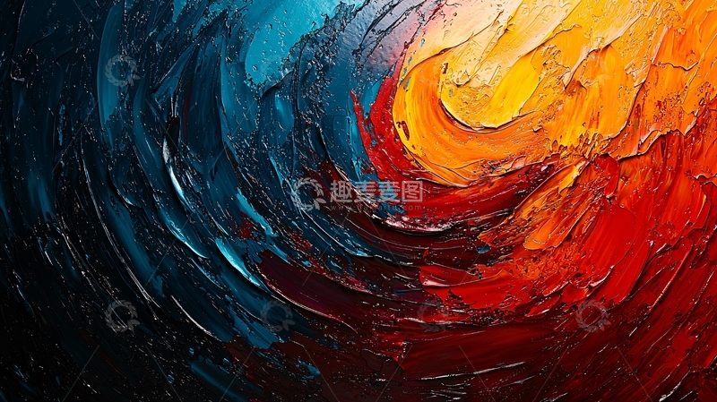 高清大图下载【趣麦麦图】抽象油画