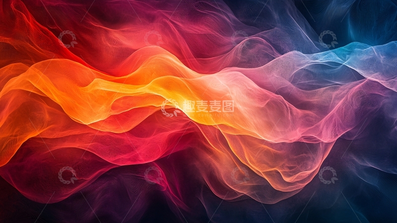 高清大图下载【趣麦麦图】彩色烟雾流体