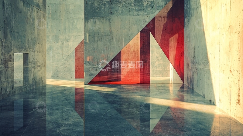 高清大图下载【趣麦麦图】抽象几何空间