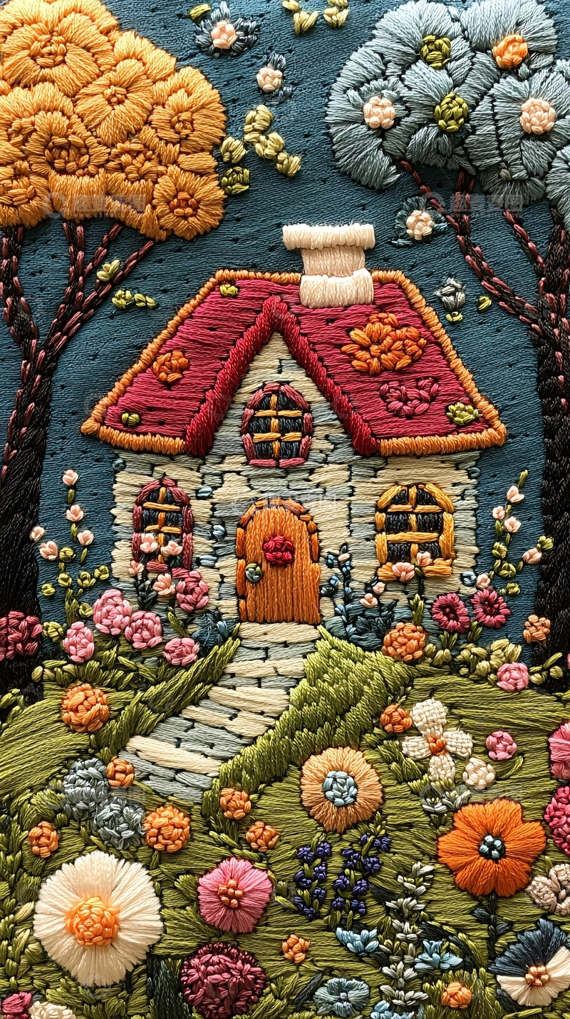 高清大图下载【趣麦麦图】绣花小屋
