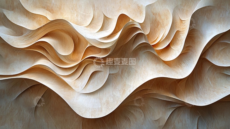 高清大图下载【趣麦麦图】流动的曲线木质纹理