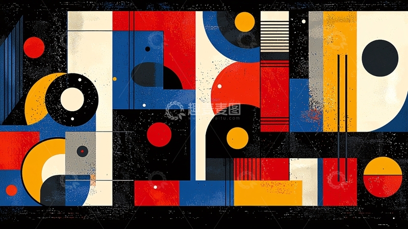 高清大图下载【趣麦麦图】抽象几何图案