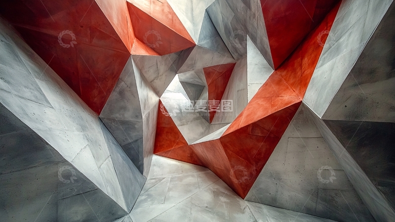 高清大图下载【趣麦麦图】抽象几何空间
