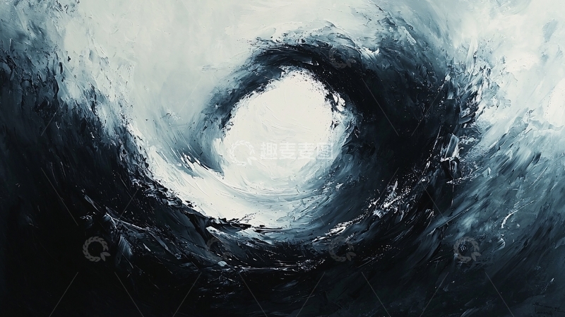 高清大图下载【趣麦麦图】抽象水墨画