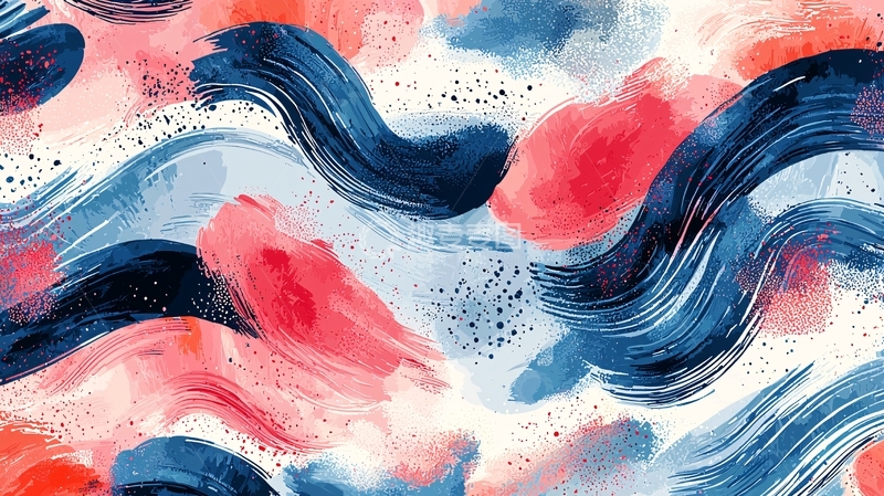 高清大图下载【趣麦麦图】抽象水彩画