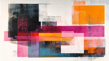 抽象几何彩色拼贴