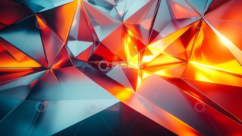 高清大图下载【趣麦麦图】抽象几何背景