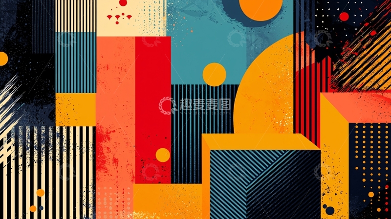 高清大图下载【趣麦麦图】抽象几何图形