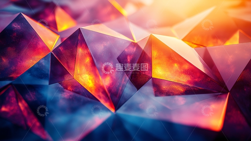 高清大图下载【趣麦麦图】抽象几何背景
