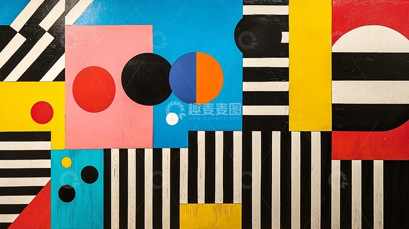 高清大图下载【趣麦麦图】抽象几何背景