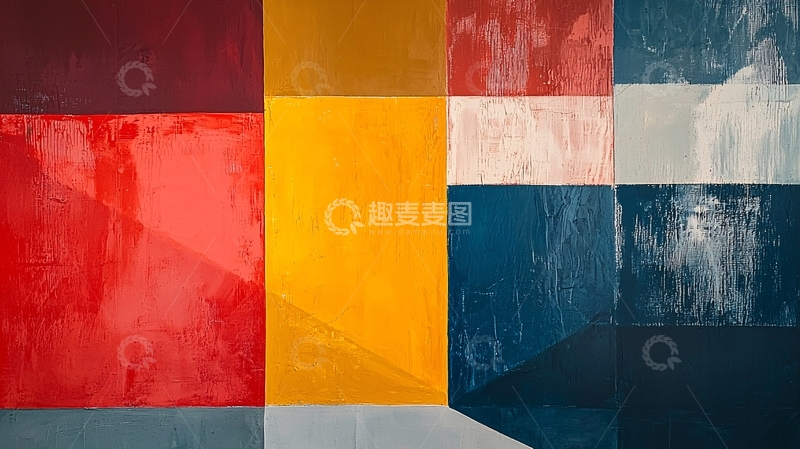 高清大图下载【趣麦麦图】抽象几何色块